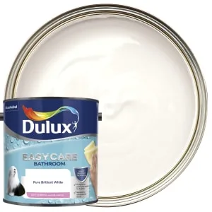 Dulux Easycare Bathroom Soft Sheen Emulsion Paint - Pure Brilliant White - 2.5L — source product photo