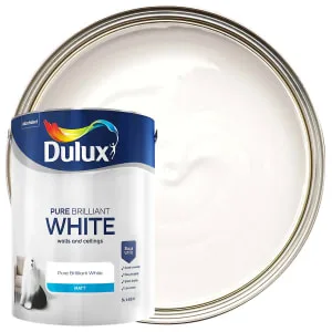 Dulux Matt Emulsion Paint - Pure Brilliant White - 5L — source product photo